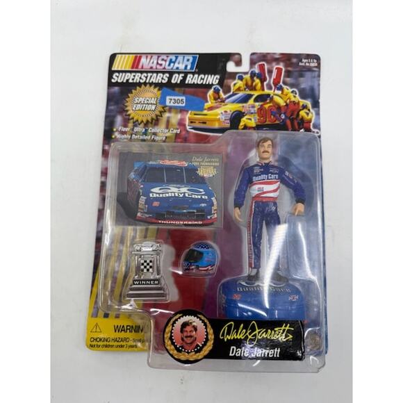NEW Toy Biz 1997 Nascar Superstars Of Racing Dale Jarrett 5" Action Figure - Picture 1 of 8